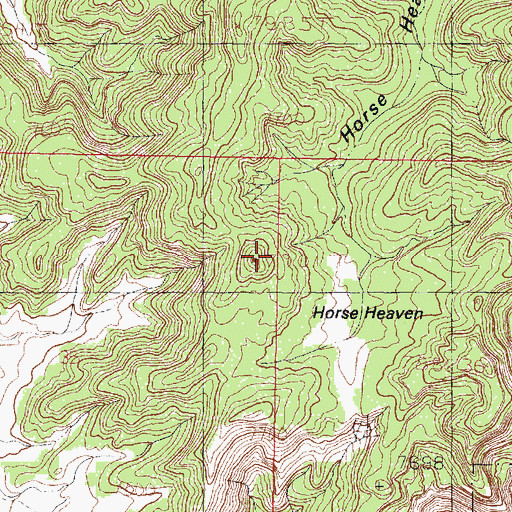 Topographic Map of Horse Heaven, NM