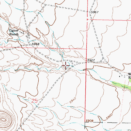 Topographic Map of Horse Mountain Canyon, NM