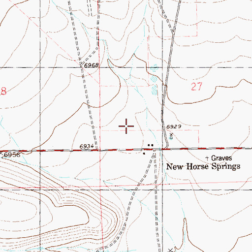 Topographic Map of Horse Springs Store, NM