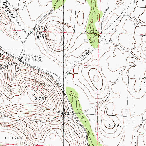 Topographic Map of Hot Springs Canyon, NM