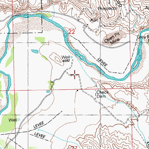 Topographic Map of House Canyon, NM