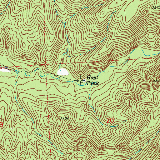 Topographic Map of Hoyt Tank, NM
