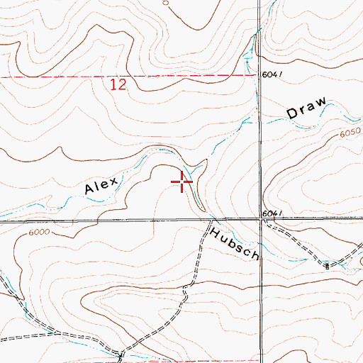 Topographic Map of Hubsch Draw, NM