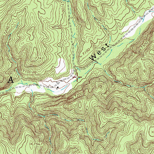 Topographic Map of Hudson Canyon, NM
