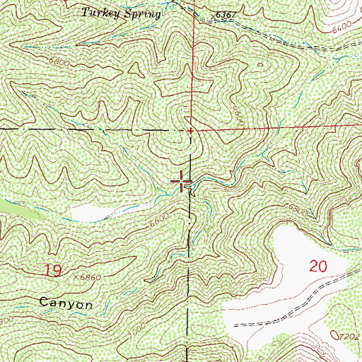 Topographic Map of Hyler Canyon, NM