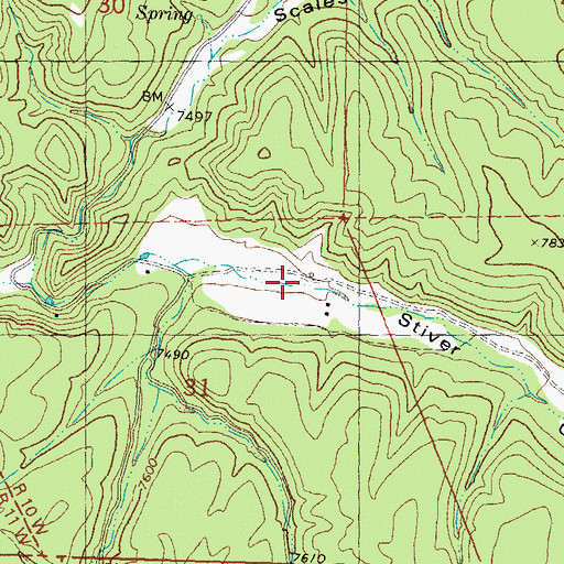 Topographic Map of Inman Ranch, NM