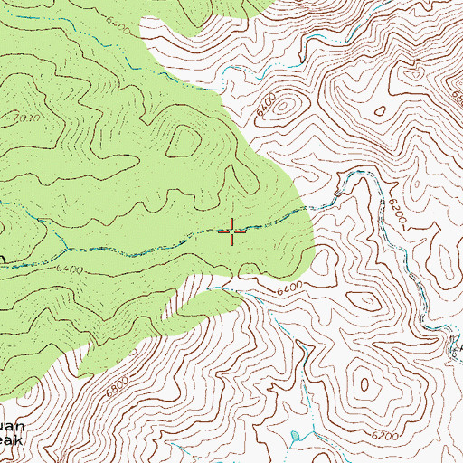 Topographic Map of Jaralosa Canyon, NM