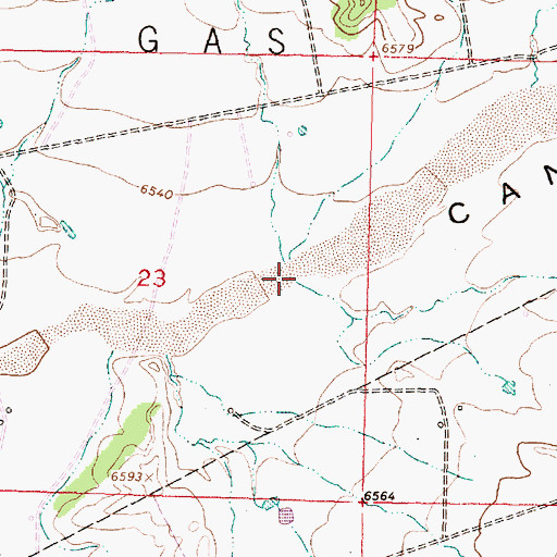 Topographic Map of Jaramillo Canyon, NM