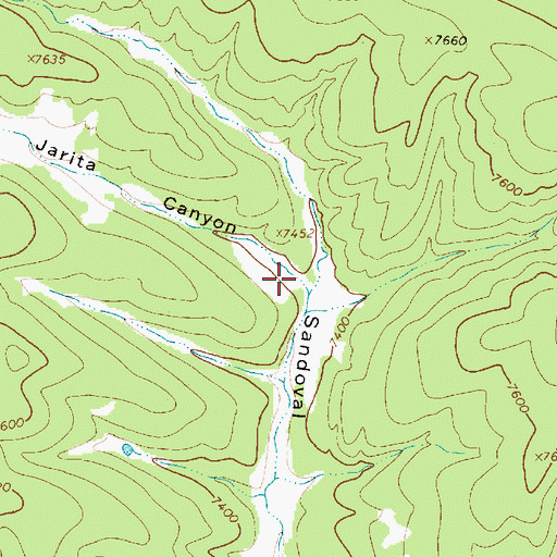 Topographic Map of Jarita Canyon, NM