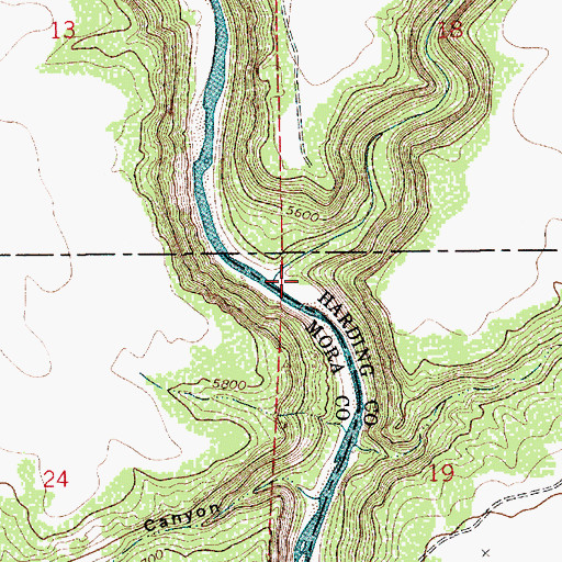 Topographic Map of Jaritas Arroyo, NM