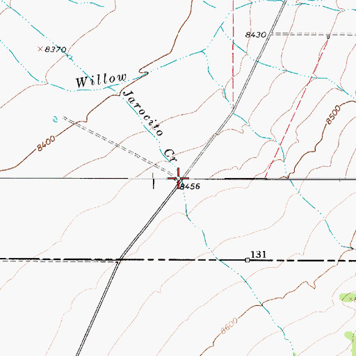 Topographic Map of Jarocito Creek, NM