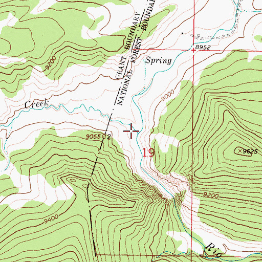 Topographic Map of Jaroso Creek, NM