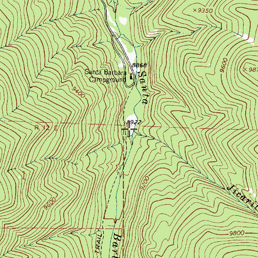 Topographic Map of Jicarita Creek, NM