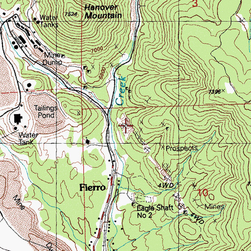 Topographic Map of Jim Fair Pit, NM