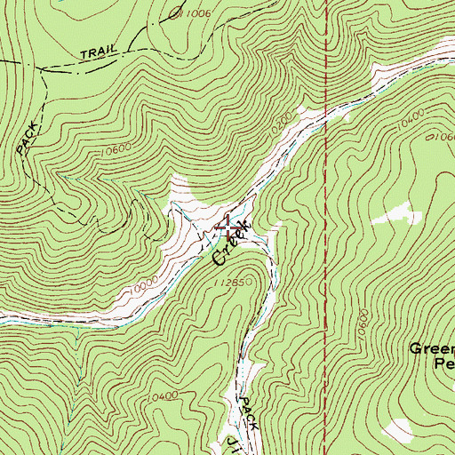 Topographic Map of Jiron Canyon, NM
