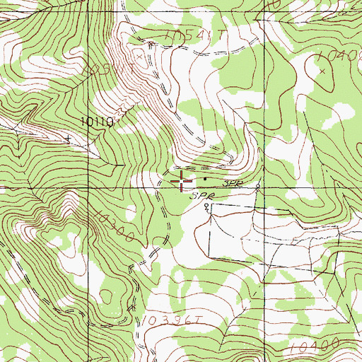 Topographic Map of Johnson Cow Camp, NM