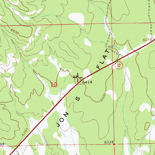 Topographic Map of Jon S Flat, NM
