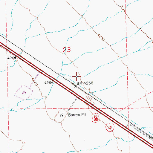 Topographic Map of Jones Canyon, NM