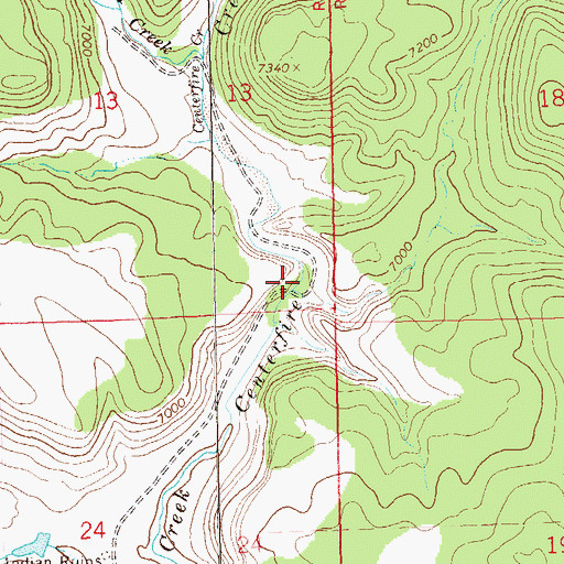 Topographic Map of Joshua Canyon, NM