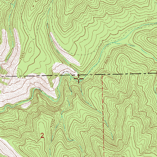 Topographic Map of Judy Canyon, NM
