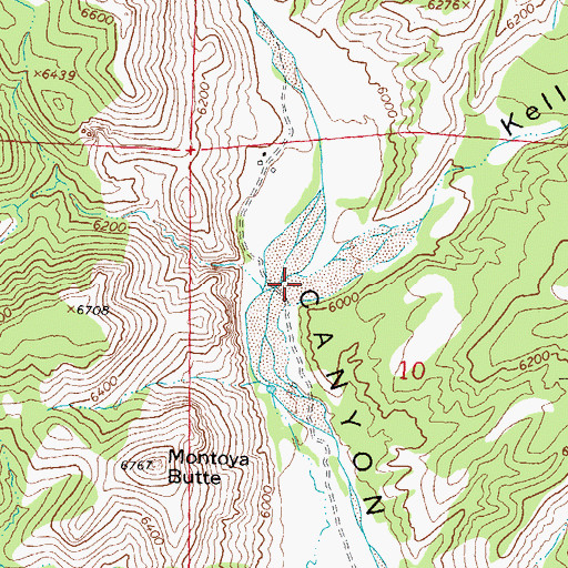 Topographic Map of Kelly Canyon, NM