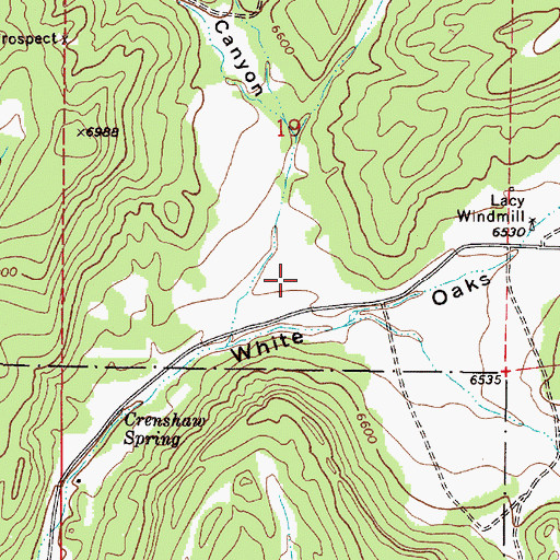 Topographic Map of Kelt Well Canyon, NM