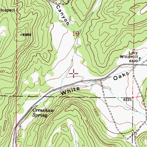 Topographic Map of Kelt Well Canyon, NM