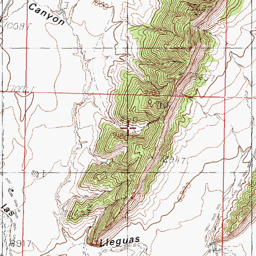 Topographic Map of Kern Mine, NM