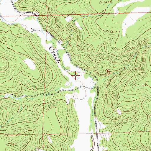 Topographic Map of Kerr Canyon, NM