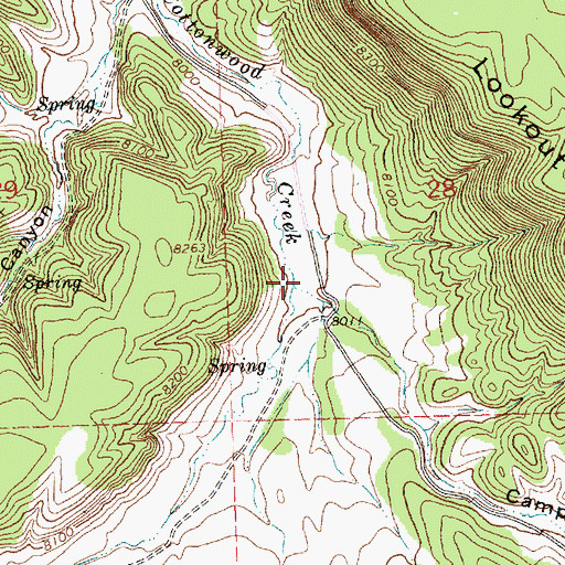 Topographic Map of Kettner Canyon, NM