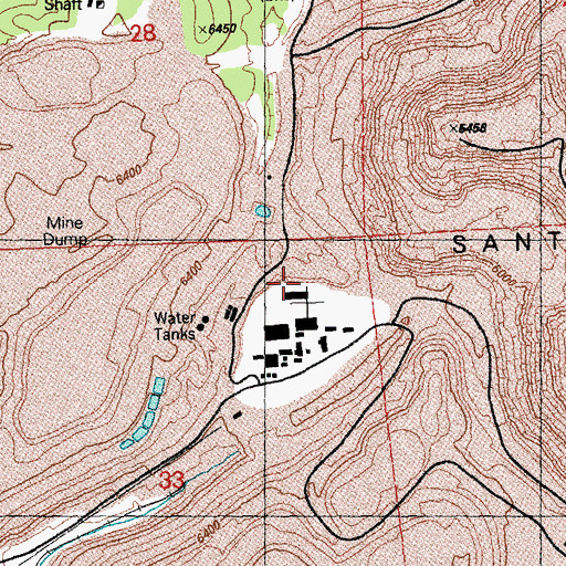 Topographic Map of Keystone Shaft (historical), NM