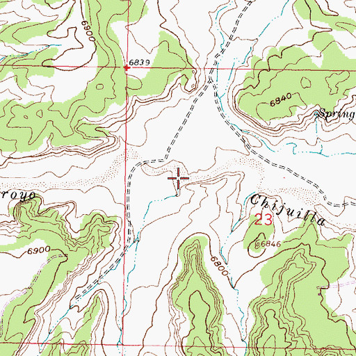 Topographic Map of Kinaird Arroyo, NM