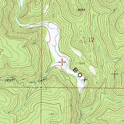 Topographic Map of Kiowa Canyon, NM