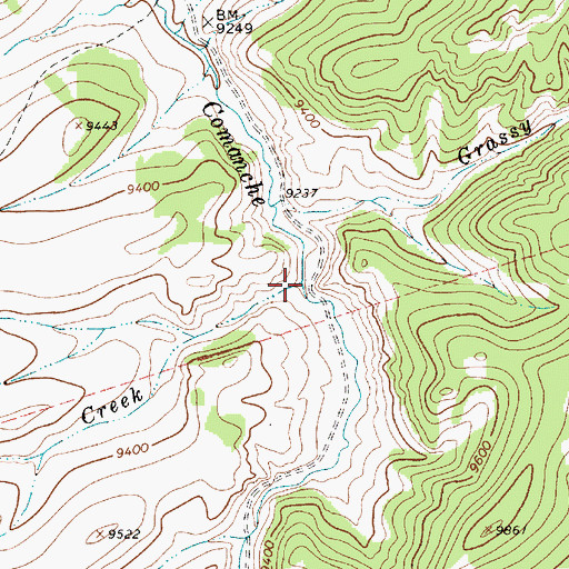 Topographic Map of La Belle Creek, NM