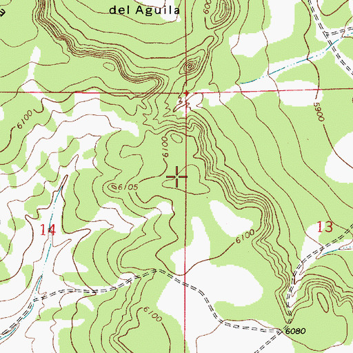 Topographic Map of La Cabra Mesa, NM