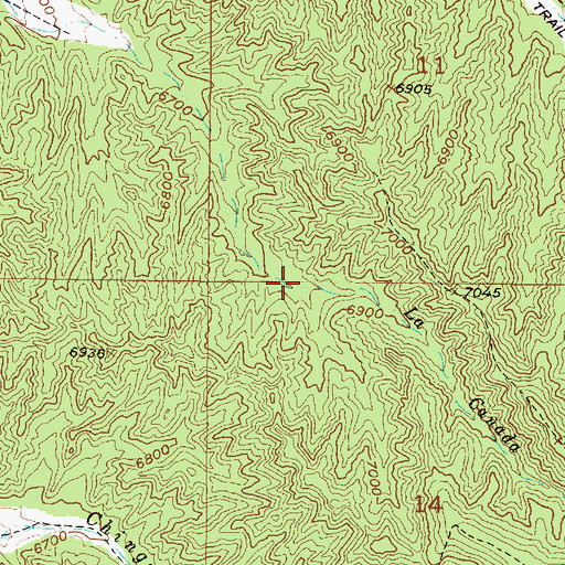 Topographic Map of La Canada Honda, NM
