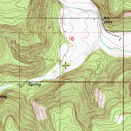 Topographic Map of La Cueva Canyon, NM