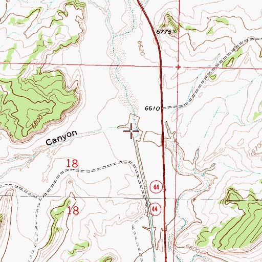 Topographic Map of La Guzpa Canyon, NM