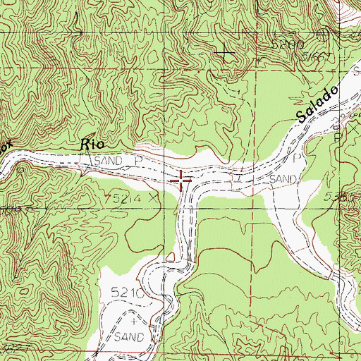 Topographic Map of La Jencia Creek, NM