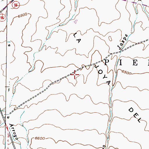 Topographic Map of La Joya del Pedregal, NM