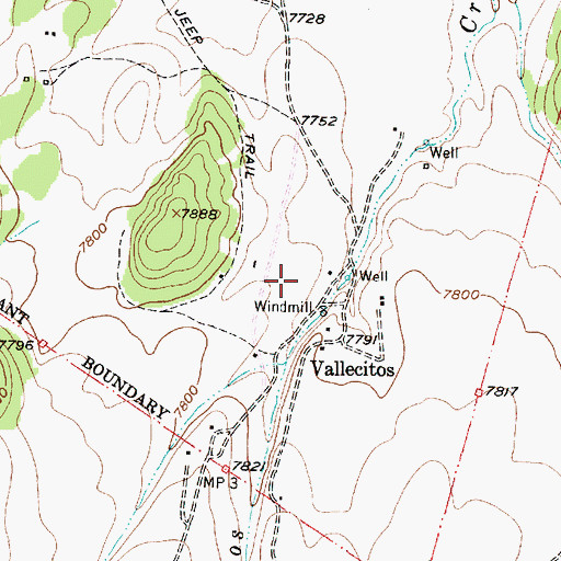 Topographic Map of La Joya Tio Gregorio, NM