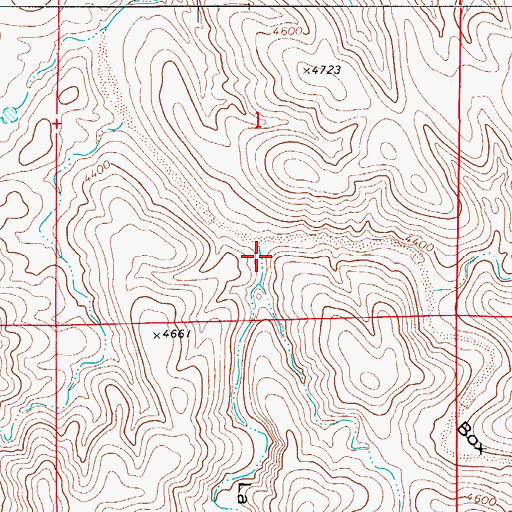 Topographic Map of La Paloma Canyon, NM