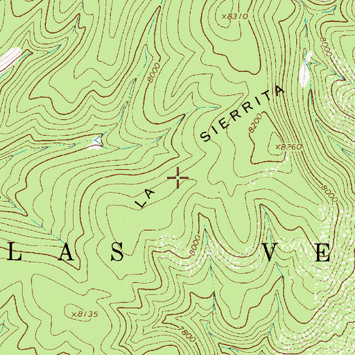 Topographic Map of La Sierrita, NM