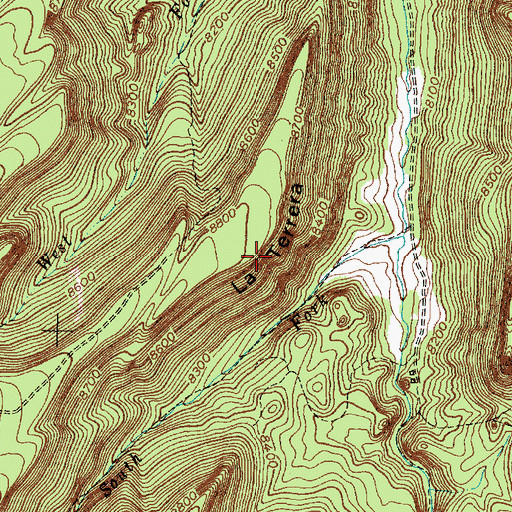 Topographic Map of La Terrera, NM