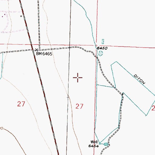 Topographic Map of La Vega, NM