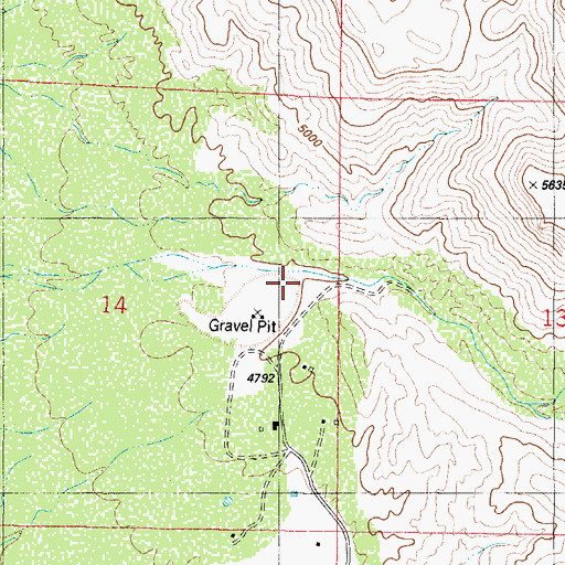Topographic Map of Laborcita Canyon, NM