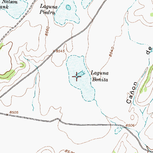 Topographic Map of Laguna Bonita, NM