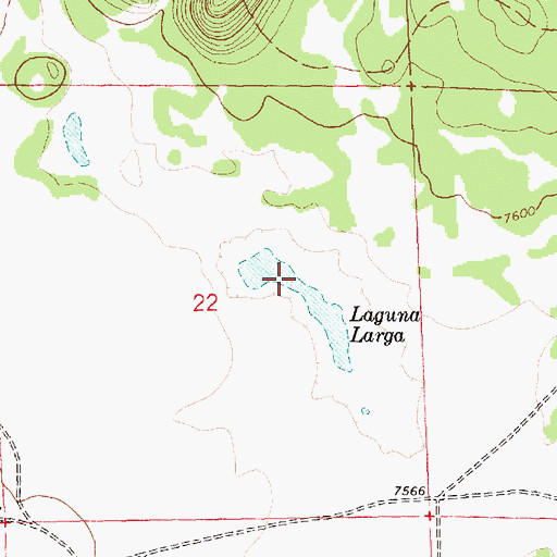 Topographic Map of Laguna Larga, NM