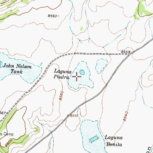 Topographic Map of Laguna Piedra, NM
