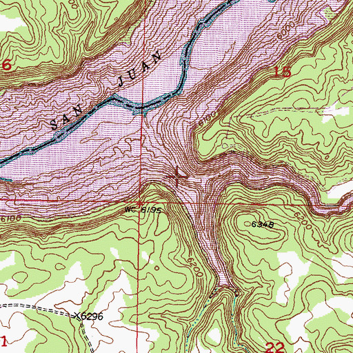 Topographic Map of Laguna Seca Draw, NM